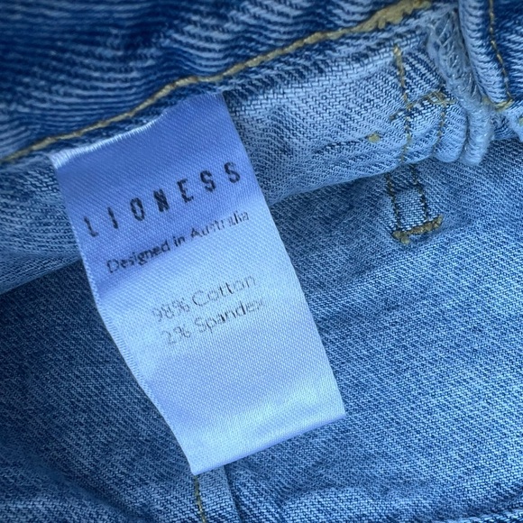 Lioness Women's Stacey Light Wash Cargo Denim Jeans Size XS - Picture 3 of 4
